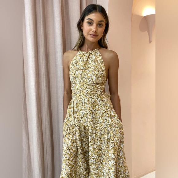 Shona Joy Orion Backless Midi Dress - Picture 3 of 6